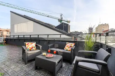 Część wypoczynkowa w obiekcie Lumina 3-room apart with large terrace