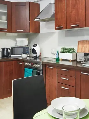 Kuchnia lub aneks kuchenny w obiekcie Modern Żoliborz Lux apartment near City Center with Parking and Garden