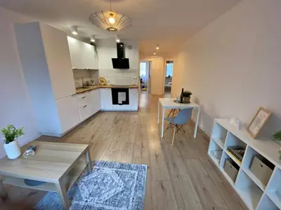 Kuchnia lub aneks kuchenny w obiekcie Apartament na Kruczej
