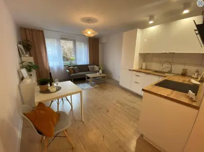 Kuchnia lub aneks kuchenny w obiekcie Apartament na Kruczej