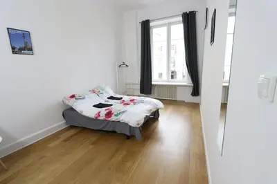 Łóżko lub łóżka w pokoju w obiekcie Fantastic-Inn Warszawa - KP69