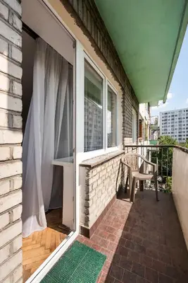 Balkon lub taras w obiekcie Metro Wileński Vintage Charm Apartment by BookingHost