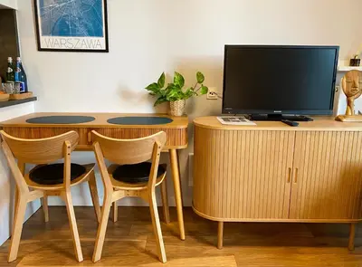 Telewizja i/lub zestaw kina domowego w obiekcie Living Point Mokotów