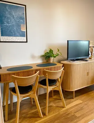 Telewizja i/lub zestaw kina domowego w obiekcie Living Point Mokotów