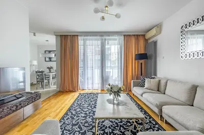 Część wypoczynkowa w obiekcie Apartament Leszczyńska, Powiśle