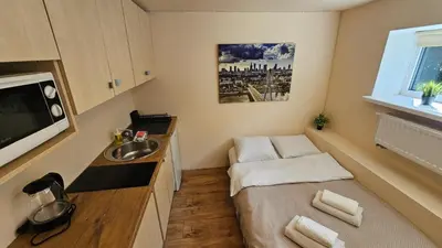 Kuchnia lub aneks kuchenny w obiekcie Batorego 16 Comfort Studio