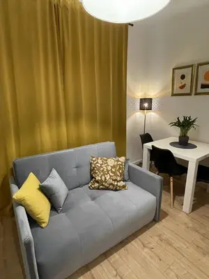 Część wypoczynkowa w obiekcie Studio Stara Ochota Antresola
