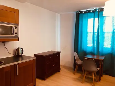 Kuchnia lub aneks kuchenny w obiekcie Miodowy Apartament