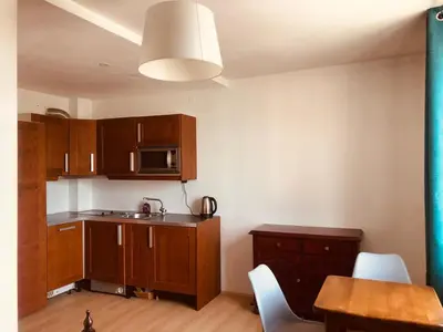 Kuchnia lub aneks kuchenny w obiekcie Miodowy Apartament