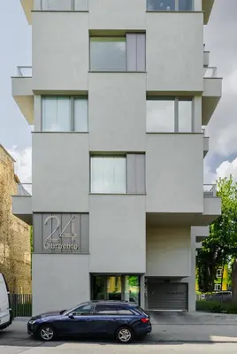 Budynek, w którym mieści się apartament