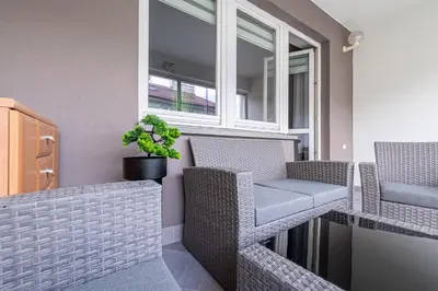 Część wypoczynkowa w obiekcie RentPlanet - Apartament Ulrychów
