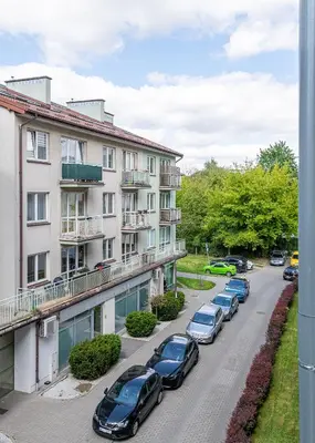 Budynek, w którym mieści się apartament