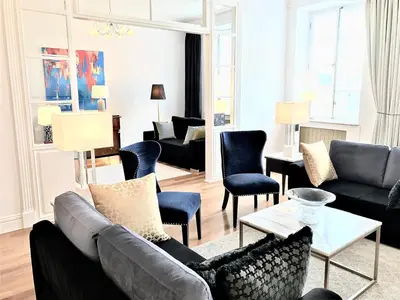Część wypoczynkowa w obiekcie Luxury Apartments MONDRIAN Market Square II
