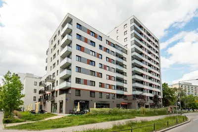 Budynek, w którym mieści się apartament