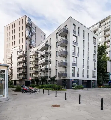 Budynek, w którym mieści się apartament