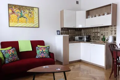 Kuchnia lub aneks kuchenny w obiekcie Krakowskie Przedmieście 