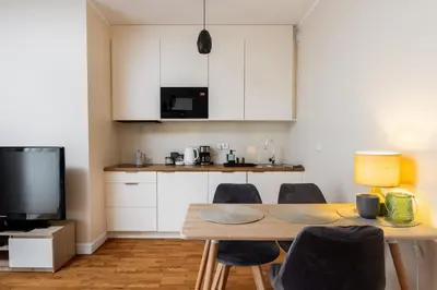 Kuchnia lub aneks kuchenny w obiekcie Business Suites Arkadia by VAYA STAYS