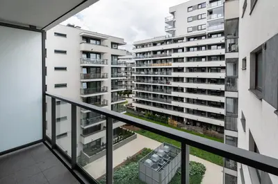 Balkon lub taras w obiekcie Business Suites Arkadia by VAYA STAYS