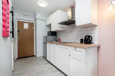 Kuchnia lub aneks kuchenny w obiekcie Blue Lagoon Apartment City Center