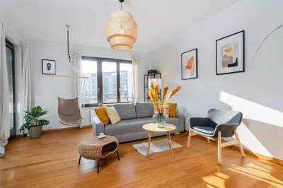 Część wypoczynkowa w obiekcie Caramel Premium Apartment City Center