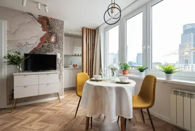 Telewizja i/lub zestaw kina domowego w obiekcie Marzipan Premium Apartment City Center