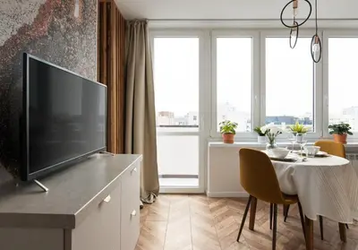 Telewizja i/lub zestaw kina domowego w obiekcie Marzipan Premium Apartment City Center