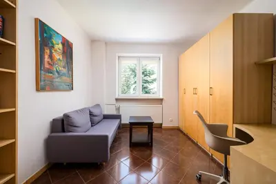 Część wypoczynkowa w obiekcie Ochota Częstochowska Comfy Studio by BookingHost