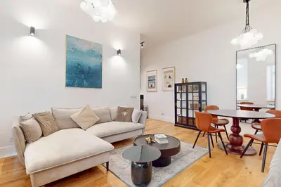 Część wypoczynkowa w obiekcie Apartament na Hożej