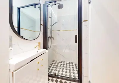Łazienka w obiekcie Apartament na Hożej