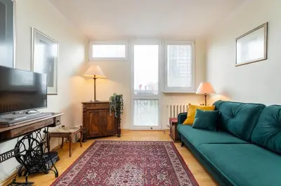 Telewizja i/lub zestaw kina domowego w obiekcie Classic Apartment Grzybowska