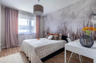 Łóżko lub łóżka w pokoju w obiekcie Apartament Wilanów Prestige
