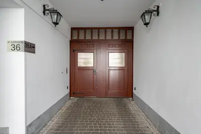 Plan piętra w obiekcie Praga Łochowska Deluxe Apartment by BookingHost