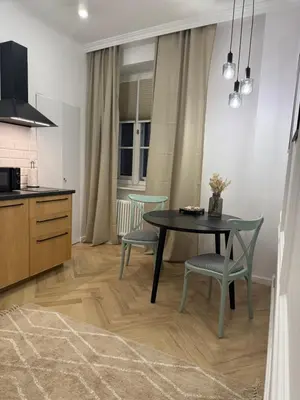 Kuchnia lub aneks kuchenny w obiekcie Krzywe Koło 30 Apartment Old Twon Warsaw