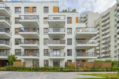 Budynek, w którym mieści się apartament