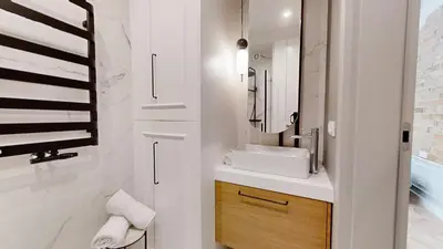 Łazienka w obiekcie 'Bednarska' Fryderyk Apartment