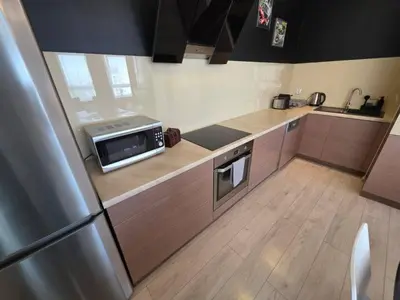 Kuchnia lub aneks kuchenny w obiekcie WB2 Wyrafinowany luksusowy apartament w centrum