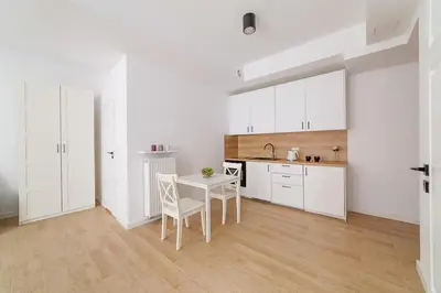 Kuchnia lub aneks kuchenny w obiekcie 2-pokojowy Apartament Centrum