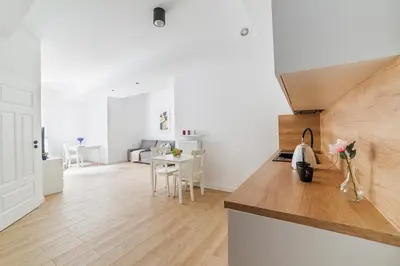 Kuchnia lub aneks kuchenny w obiekcie 2-pokojowy Apartament Centrum