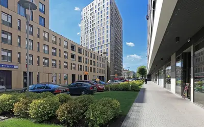 Budynek, w którym mieści się apartament