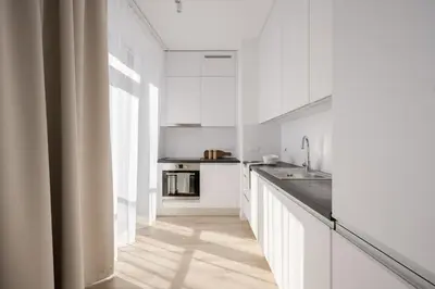 Kuchnia lub aneks kuchenny w obiekcie NEW! Apartament Krochmalna 61 - Browary Warszawskie