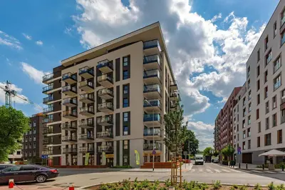 Budynek, w którym mieści się apartament