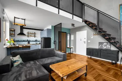 Część wypoczynkowa w obiekcie Warsaw Targowa Studio - 50m2, Top location - by Rentujemy