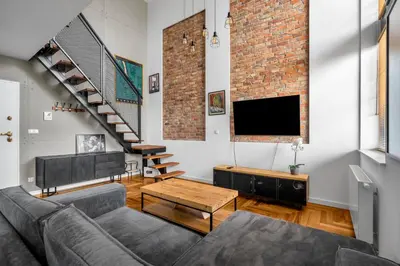 Część wypoczynkowa w obiekcie Warsaw Targowa Studio - 50m2, Top location - by Rentujemy