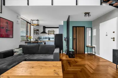 Część wypoczynkowa w obiekcie Warsaw Targowa Studio - 50m2, Top location - by Rentujemy