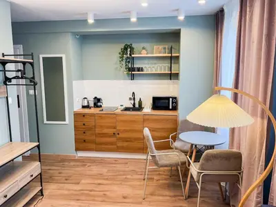 Kuchnia lub aneks kuchenny w obiekcie Olive Apartment with balcony