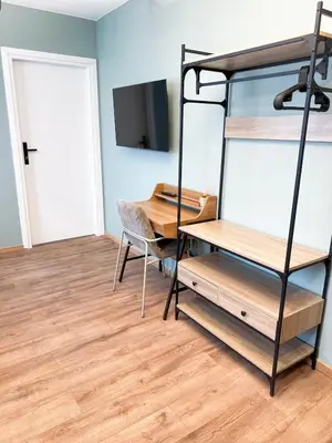 Telewizja i/lub zestaw kina domowego w obiekcie Olive Apartment with balcony