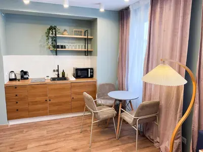 Kuchnia lub aneks kuchenny w obiekcie Olive Apartment with balcony