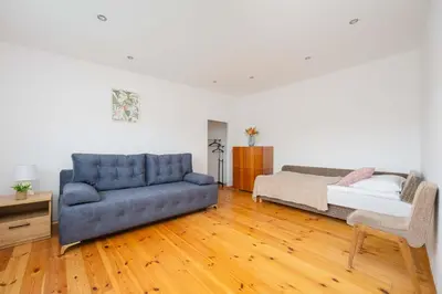 Część wypoczynkowa w obiekcie Spacious House with Parking & Garden by Noclegi Renters