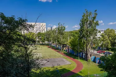 Plan piętra w obiekcie Bright Apartment in Warsaw's Ochota District by Noclegi Renters