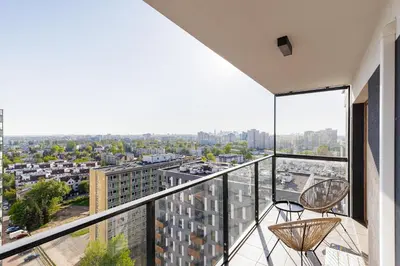 Balkon lub taras w obiekcie Stunning View! - Mlądzka by VAYA STAYS